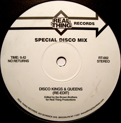 The Brown Brothers - Disco Kings & Queens | Real Thing Records (RT-002) - main