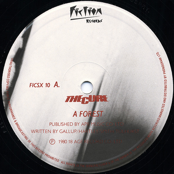 The Cure - A Forest | Fiction Records (FICSX 10) - 3
