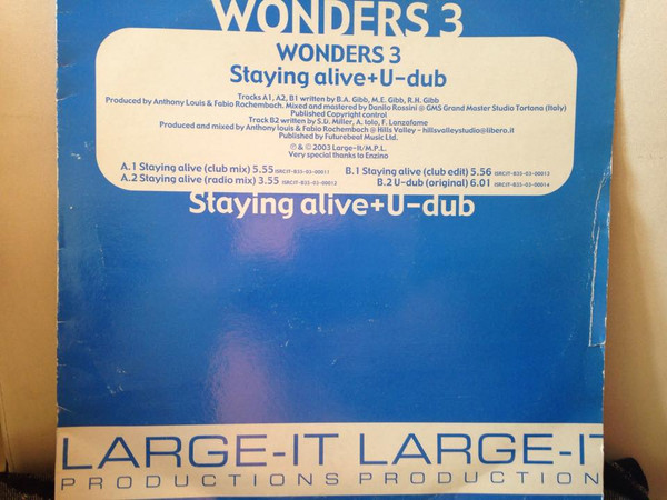 Wonders 3 - Staying Alive+U-Dub | Large-IT Productions (LGT 8030) - main