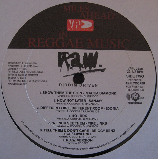 Various - R.A.W. (Ready And Willing) | VP Records (VPRL 2320)