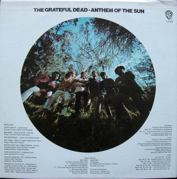 The Grateful Dead - Anthem Of The Sun | Warner Bros. Records (WS 1749) - 2 The Grateful Dead - Anthem Of The Sun | Warner Bros. Records (WS 1749) - 2