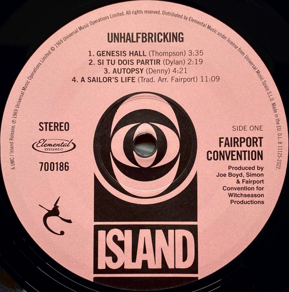 Fairport Convention - Unhalfbricking | Elemental Music (700186) - 3 Fairport Convention - Unhalfbricking | Elemental Music (700186) - 3