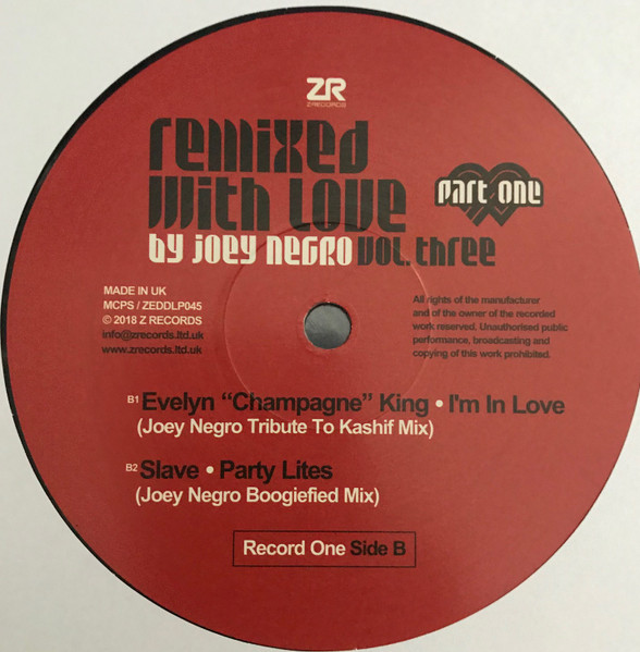 Joey Negro - Remixed With Love By Joey Negro (Vol. Three) (Part One) | Z Records (ZEDDLP045) - 4 Joey Negro - Remixed With Love By Joey Negro (Vol. Three) (Part One) | Z Records (ZEDDLP045) - 4