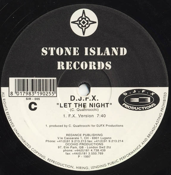 D.J.F.X. - Hot Fire | Stone Island Records (SIR-005) - 2 D.J.F.X. - Hot Fire | Stone Island Records (SIR-005) - 2