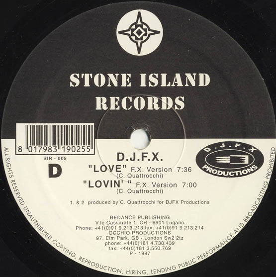 D.J.F.X. - Hot Fire | Stone Island Records (SIR-005) - 3 D.J.F.X. - Hot Fire | Stone Island Records (SIR-005) - 3