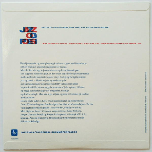 Robert Corydon , Jørgen Sonne , Klaus Rifbjerg , Jørgen Gustava Brandt , Jørgen Leth Musikken Komponeret Af Louis Hjulmand - Jazz Og Poesi | seriE.WOC (EWOC04LP) - 2 Robert Corydon , Jørgen Sonne , Klaus Rifbjerg , Jørgen Gustava Brandt , Jørgen Leth Musikken Komponeret Af Louis Hjulmand - Jazz Og Poesi | seriE.WOC (EWOC04LP) - 2