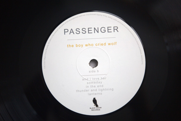 Passenger - The Boy Who Cried Wolf | Black Crow Records (PASSVLP10) - 4