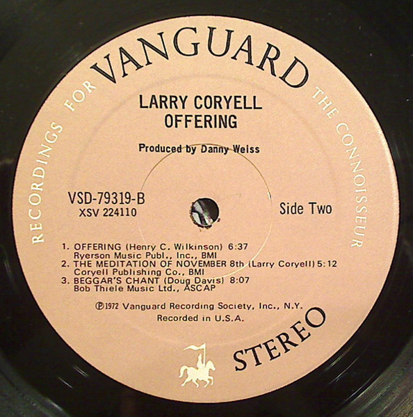 Larry Coryell - Offering | Vanguard (VSD 79319) - 4