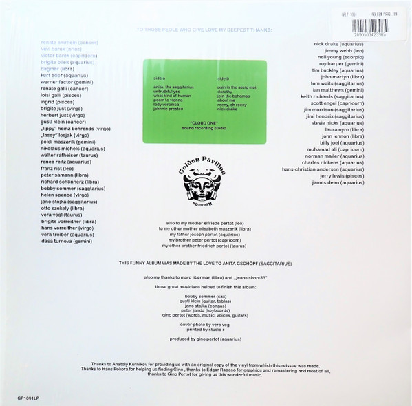 Gino Pertot - Jew Nails | Golden Pavilion Records (GP1001LP) - 2 Gino Pertot - Jew Nails | Golden Pavilion Records (GP1001LP) - 2