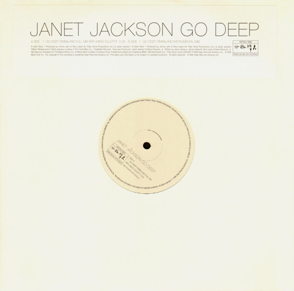 Janet Jackson - Go Deep | Virgin (VSTYDJ 1680)