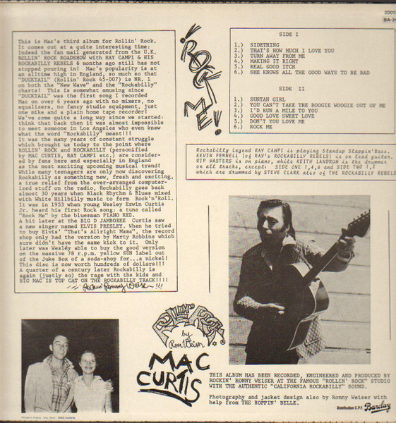 Mac Curtis - Rock Me | Rollin' Rock (200 134) - 2 Mac Curtis - Rock Me | Rollin' Rock (200 134) - 2