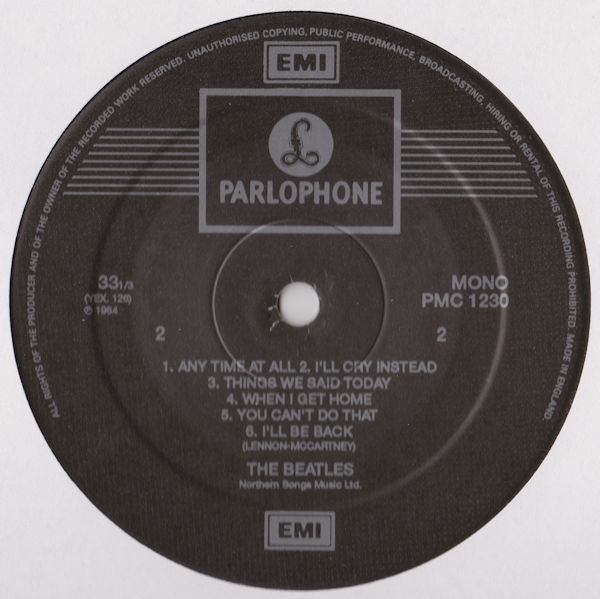 The Beatles - A Hard Day's Night | Parlophone (PMC 1230) - 4 The Beatles - A Hard Day's Night | Parlophone (PMC 1230) - 4