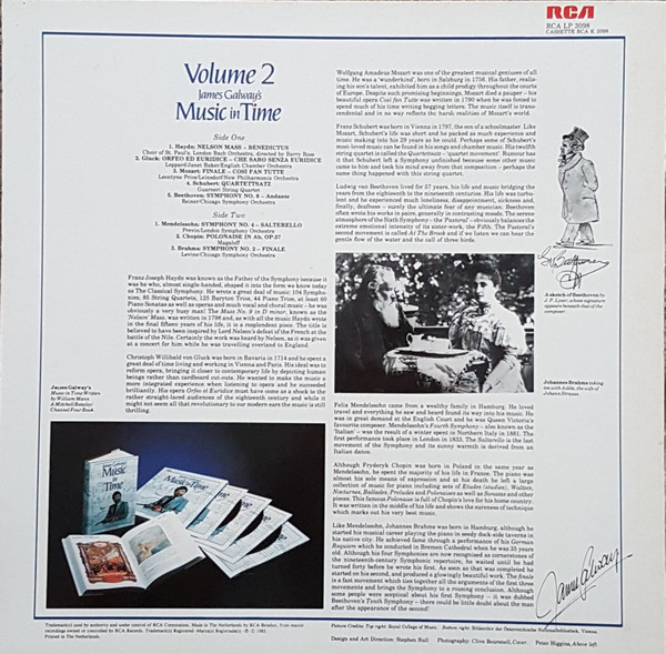 James Galway - James Galway's Music In Time Volume 2 | RCA (LP 3098) - 2