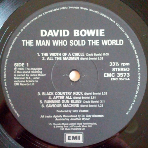 David Bowie - The Man Who Sold The World | EMI (EMC 3573) - 2
