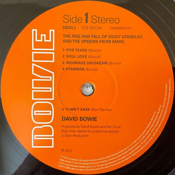 David Bowie - The Rise And Fall Of Ziggy Stardust And The Spiders From Mars | Parlophone (DB69734) - 2 David Bowie - The Rise And Fall Of Ziggy Stardust And The Spiders From Mars | Parlophone (DB69734) - 2