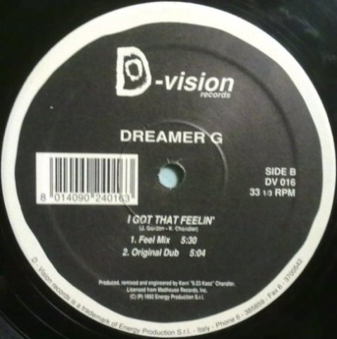 Dreamer G - I Got That Feelin' | D:vision Records (DV 016) - 4 Dreamer G - I Got That Feelin' | D:vision Records (DV 016) - 4