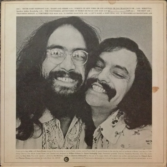 Cheech & Chong - Big Bambú | Ode Records (SP 77014) - 2