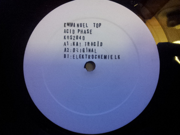 Emmanuel Top - Acid Phase | Kosmo Records (KOS 2040) - main