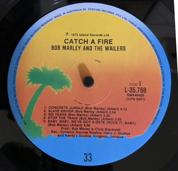 Bob Marley & The Wailers - Catch A Fire | Island Records (L 35768) - 3