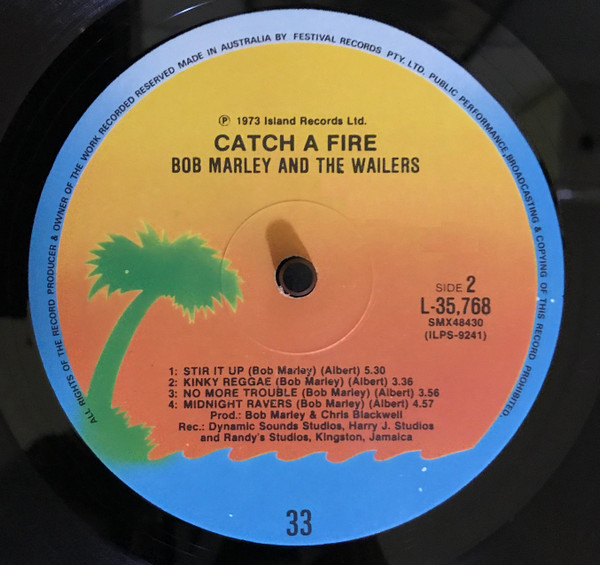 Bob Marley & The Wailers - Catch A Fire | Island Records (L 35768) - 4
