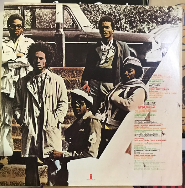 Bob Marley & The Wailers - Catch A Fire | Island Records (L 35768) - 2