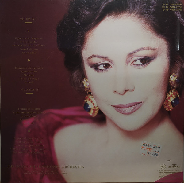 Isabel Pantoja Con Royal Philharmonic Orchestra - La Canción Española | BMG Ariola España (PL 74804 (2) (5H)) - 2