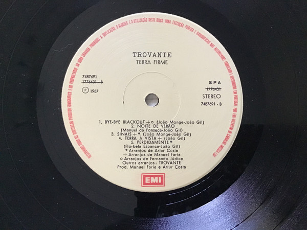 Trovante - Terra Firme | EMI (7487691) - 4