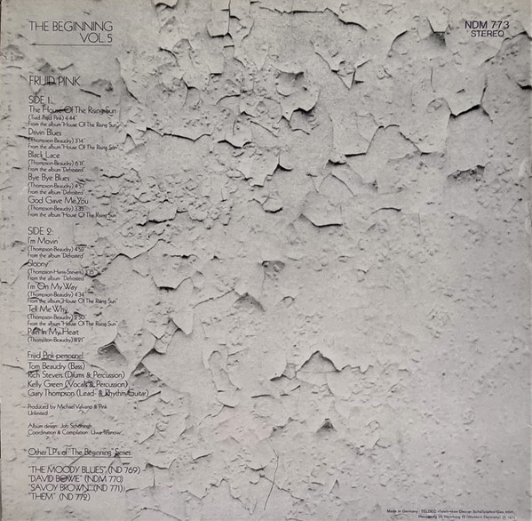 Frijid Pink - The Beginning Vol. 5 | Deram (NDM 773) - 2 Frijid Pink - The Beginning Vol. 5 | Deram (NDM 773) - 2