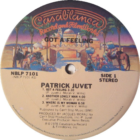 Patrick Juvet - Got A Feeling | Casablanca (NBLP 7101) - 3 Patrick Juvet - Got A Feeling | Casablanca (NBLP 7101) - 3