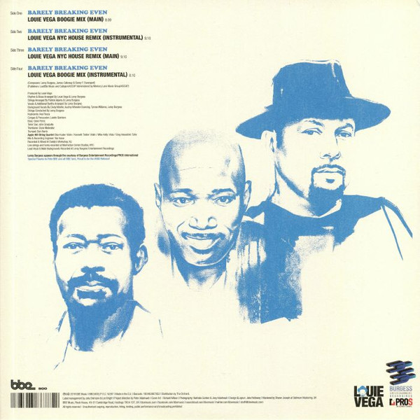 Louie Vega Presents Leroy Burgess & The Universal Robot Band Feat. Patrick Adams - Barely Breaking Even | BBE (BBE500ELP) - 2 Louie Vega Presents Leroy Burgess & The Universal Robot Band Feat. Patrick Adams - Barely Breaking Even | BBE (BBE500ELP) - 2