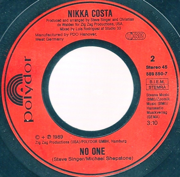 Nikka Costa - Renegade (Take My Breath Away) | Polydor (889 850-7) - 3