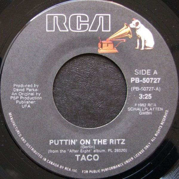 Taco - Puttin' On The Ritz | RCA (PB-50727) - main
