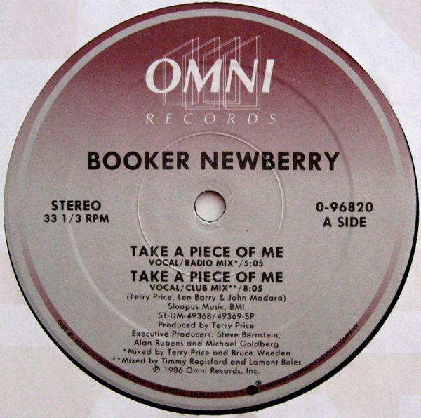 Booker Newberry III - Take A Piece Of Me | Omni Records (0-96820)