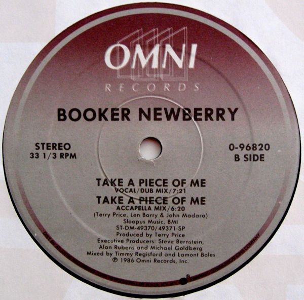 Booker Newberry III - Take A Piece Of Me | Omni Records (0-96820) - 2