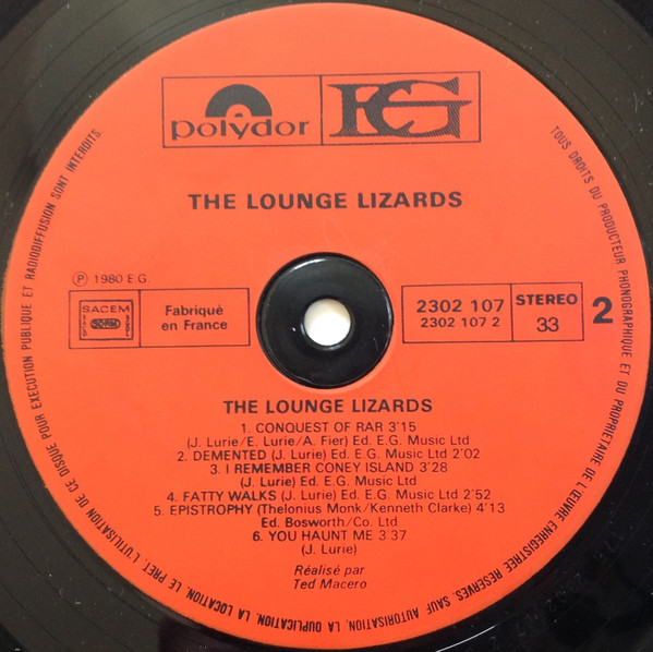 Lounge Lizards - The Lounge Lizards | Polydor (2302 107) - 4 Lounge Lizards - The Lounge Lizards | Polydor (2302 107) - 4