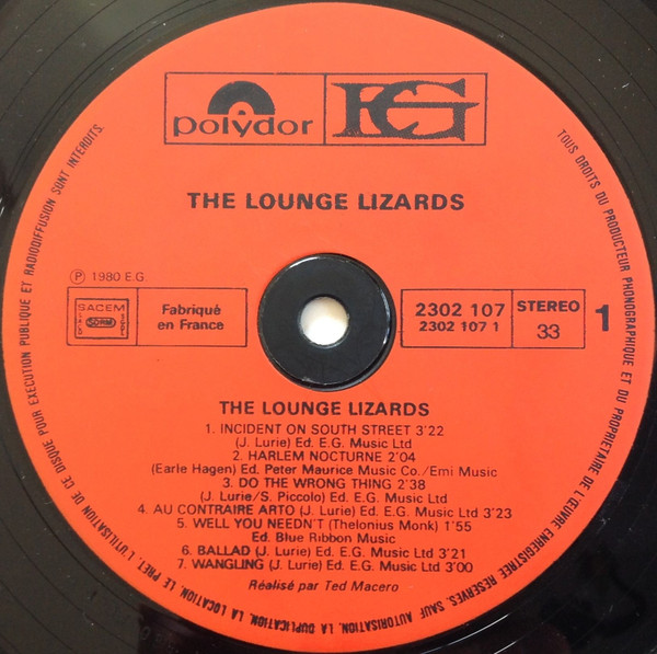 Lounge Lizards - The Lounge Lizards | Polydor (2302 107) - 3 Lounge Lizards - The Lounge Lizards | Polydor (2302 107) - 3