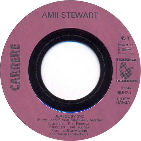 Amii Stewart - Jealousy | Carrere (49.547) - 3 Amii Stewart - Jealousy | Carrere (49.547) - 3