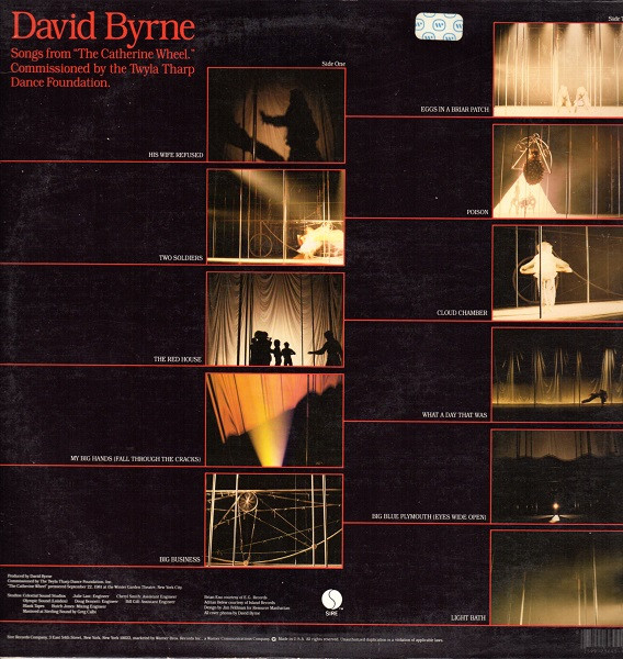 David Byrne - Songs From The Broadway Production Of "The Catherine Wheel" | Sire (SRK 3645) - 2 David Byrne - Songs From The Broadway Production Of "The Catherine Wheel" | Sire (SRK 3645) - 2