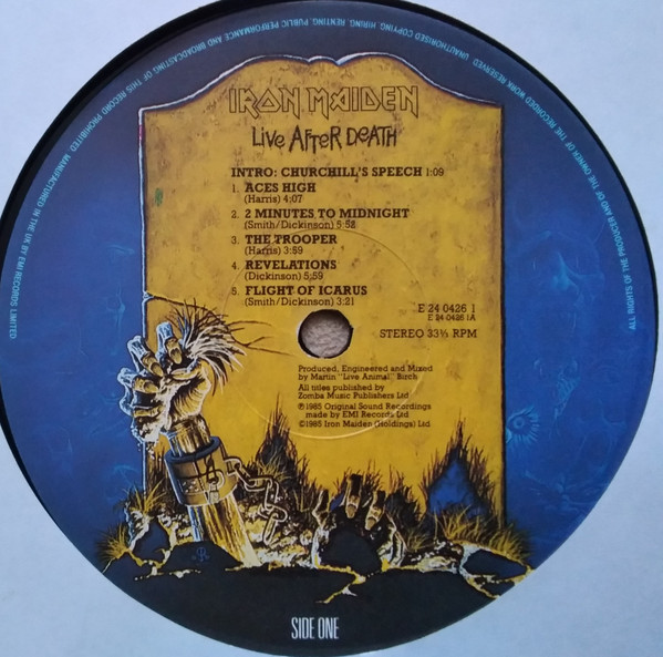 Iron Maiden - Live After Death | EMI (RIP 1) - 4 Iron Maiden - Live After Death | EMI (RIP 1) - 4