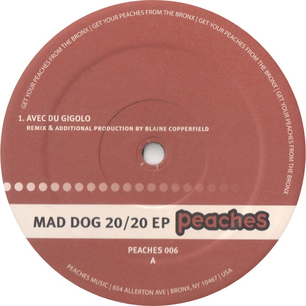 Various - Mad Dog 20/20 EP | Peaches Music (PEACHES 006) - main