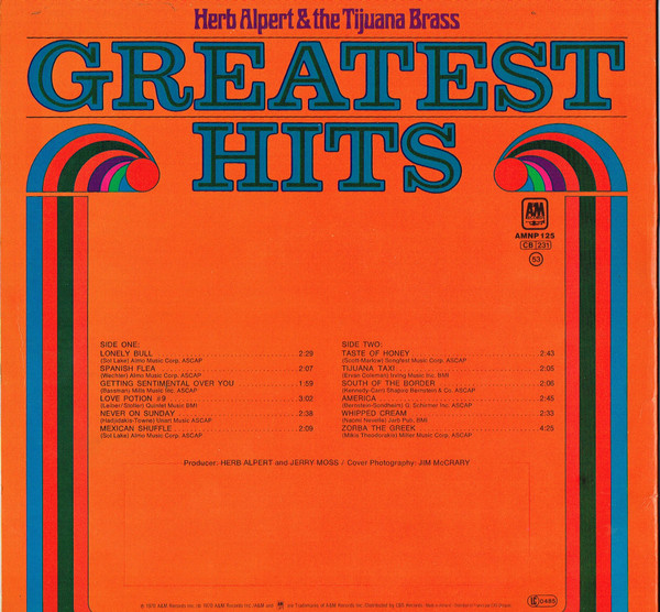 Herb Alpert & The Tijuana Brass - Greatest Hits | A&M Records (AMNP 125) - 2