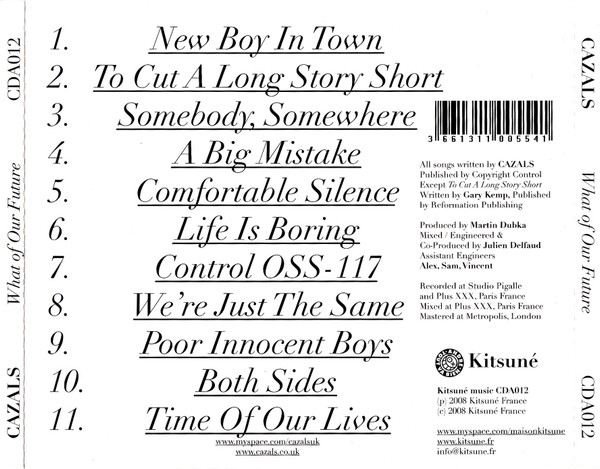 Cazals - What Of Our Future | Kitsuné Music (CDA012) - 3 Cazals - What Of Our Future | Kitsuné Music (CDA012) - 3