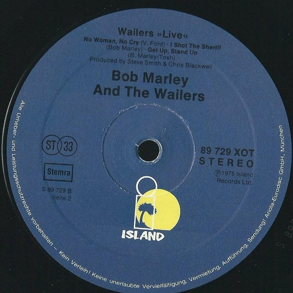 Bob Marley & The Wailers - Live! | Island Records (89 729 XOT) - 4 Bob Marley & The Wailers - Live! | Island Records (89 729 XOT) - 4