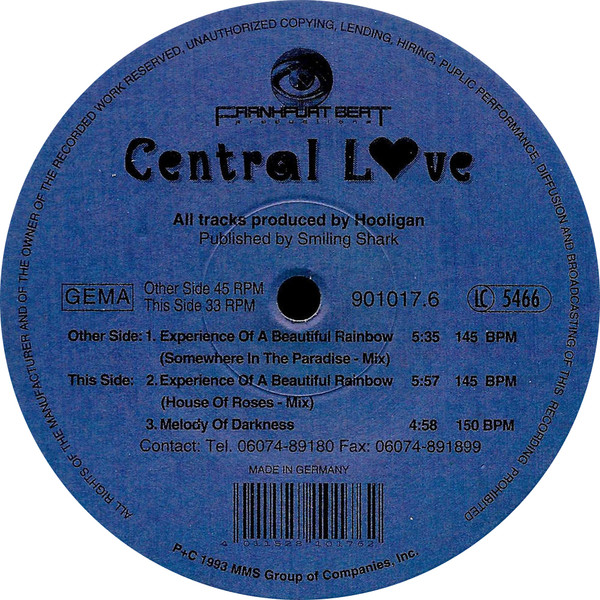 Central Love - Experience Of A Beautiful Rainbow | Frankfurt Beat Productions (901017.6)