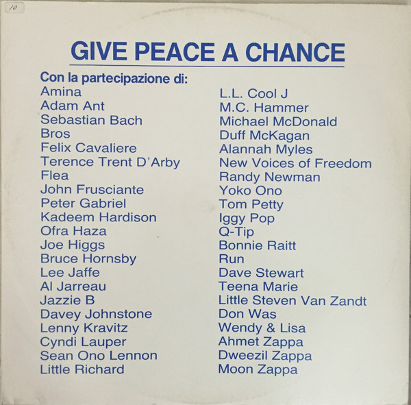 Various - Give Peace A Chance | Virgin America (VINX 261)