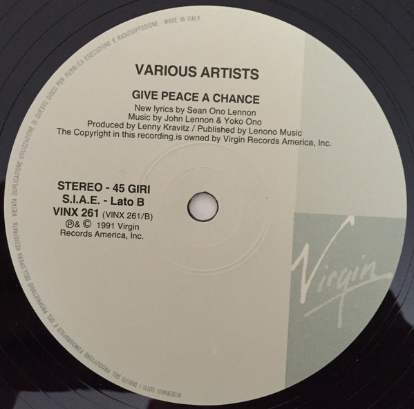 Various - Give Peace A Chance | Virgin America (VINX 261) - 4