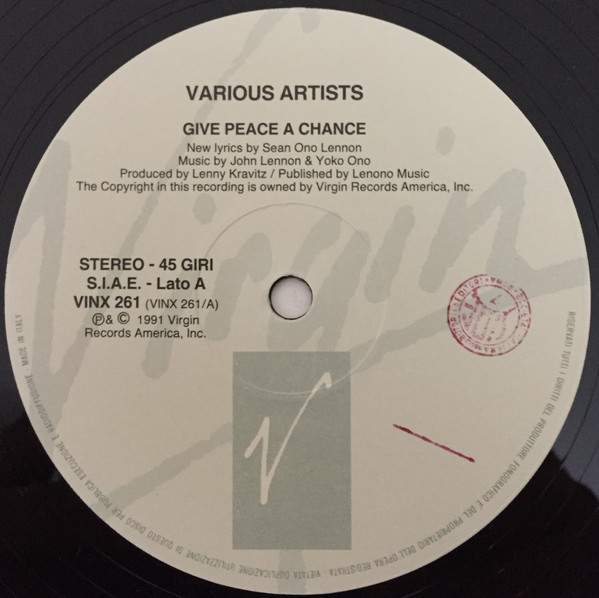 Various - Give Peace A Chance | Virgin America (VINX 261) - 3