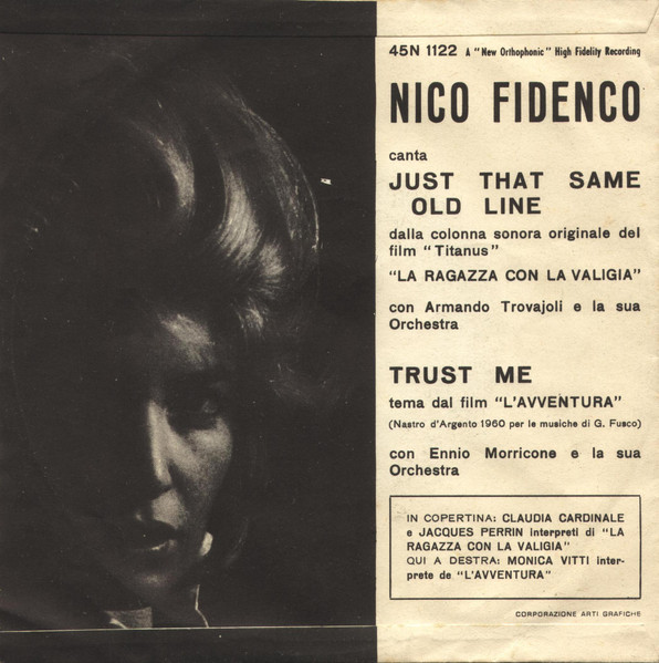 Nico Fidenco - Trust Me / Just That Same Old Line | RCA Italiana (45N 1122) - 2 Nico Fidenco - Trust Me / Just That Same Old Line | RCA Italiana (45N 1122) - 2