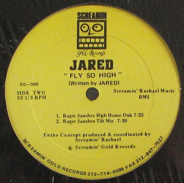 Jared - Fly So High | Screamin' Gold Records (SG-300) - 2 Jared - Fly So High | Screamin' Gold Records (SG-300) - 2