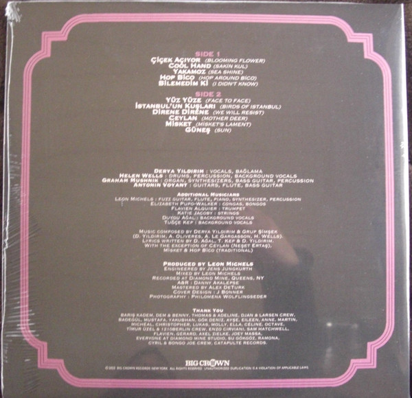 Derya Yıldırım & Grup Şimşek - Yarin Yoksa = If There Is No Tomorrow | Big Crown Records (BC190-LP-C2) - 2